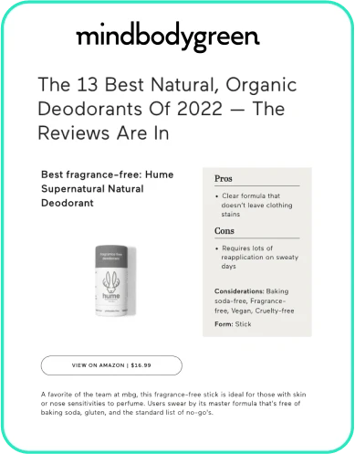 Hume - Press - MindBodyGreen