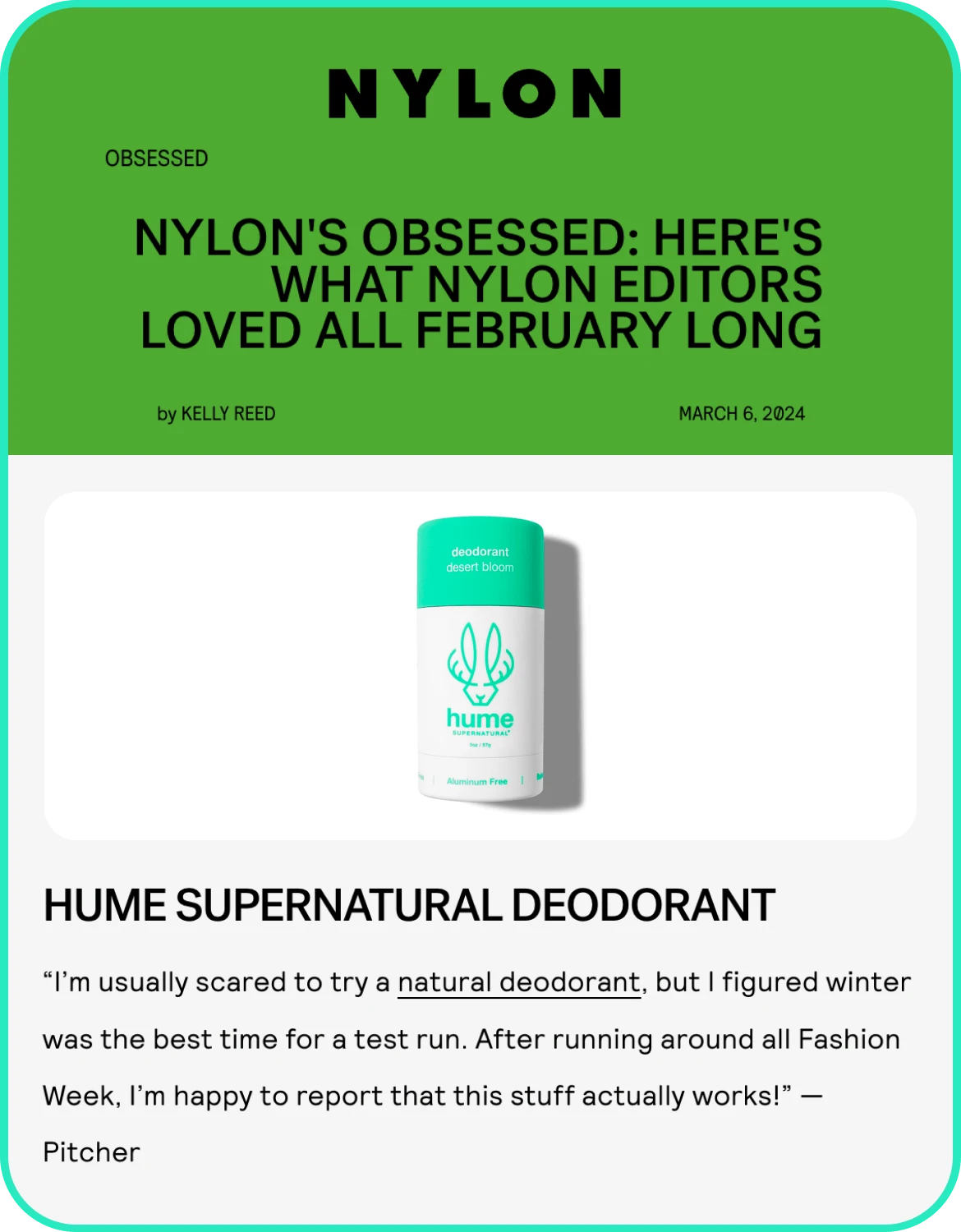 Hume - Press - Nylon