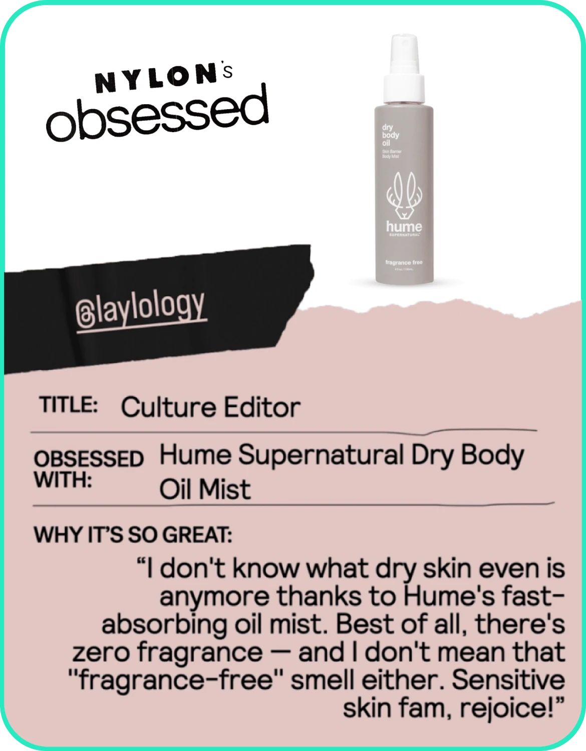 Hume - Press - Nylon Obsessed