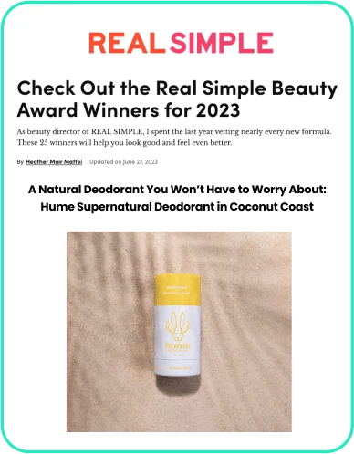 Hume - Press - Real Simple