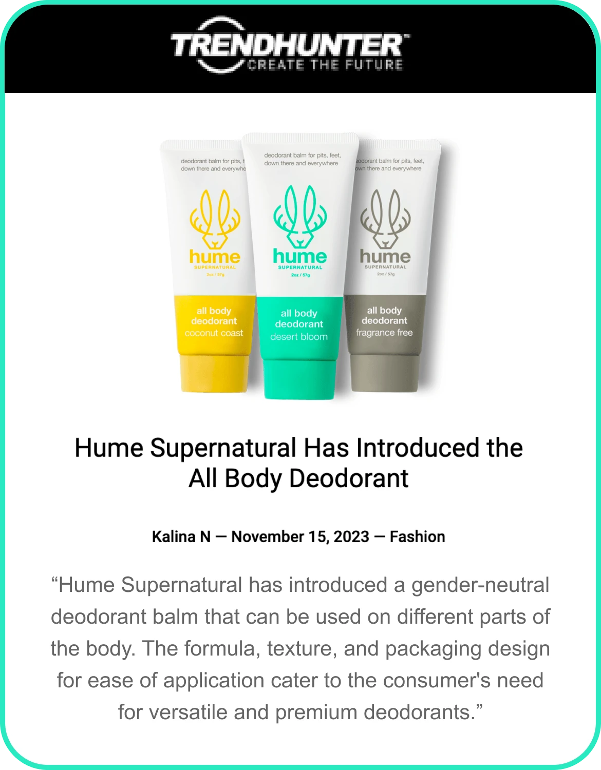 Hume - Press - Trend Hunter 2