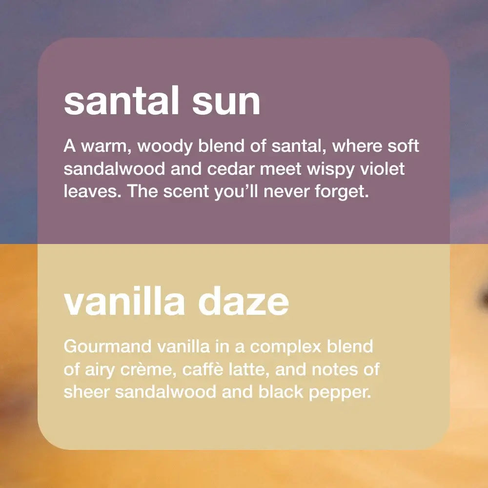 santal + vanilla | hume essentials set 2 